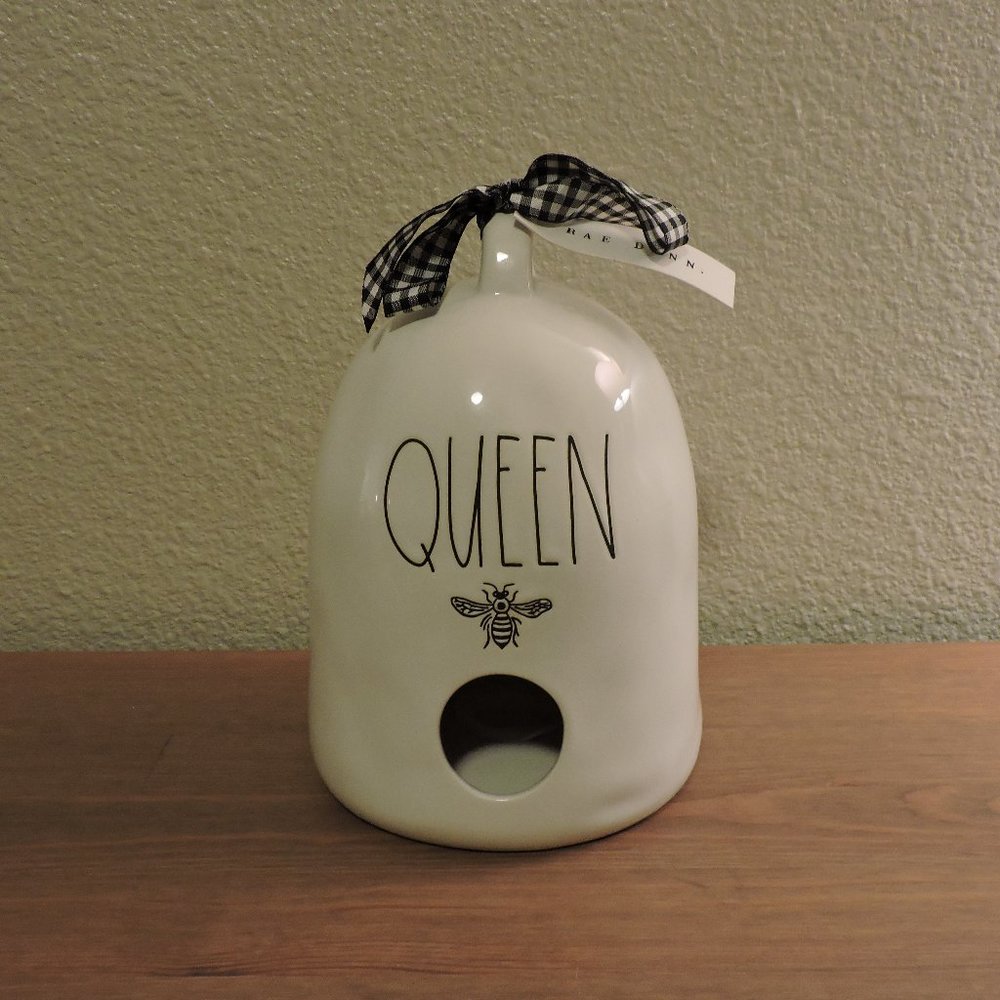 Rae Dunn "Queen Bee" Round Birdhouse